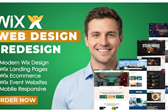 design professional wix website landing page wix online store for your business