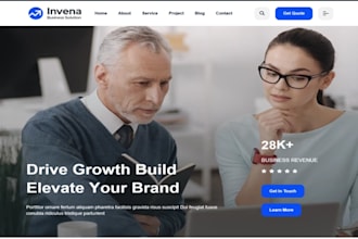 design wix consultant website life coach business advisor website