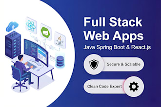 make web applications with java spring boot and react