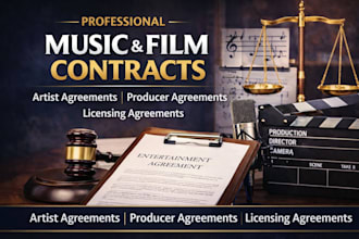 draft music contract, film agreement contracts entertainment lawyer