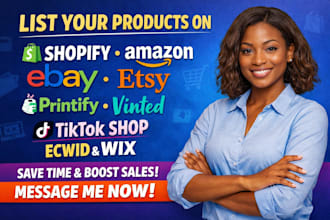 list product to noon shopify amazon ebay etsy printify vinted tiktokshop ecwid