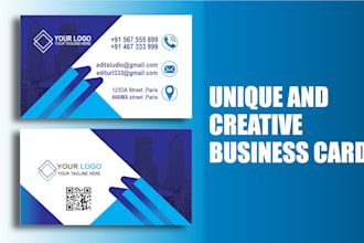 unique, creative, modern, professional business card design