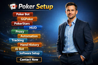 setup poker bot for ggpoker, pokerstars with hud, poker888