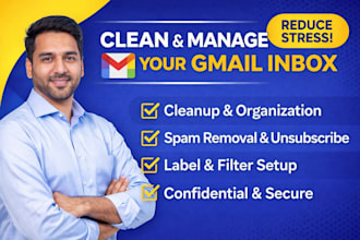 clean, organize and manage your gmail inbox professionally