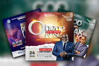design an eye catchy church flyer and banner