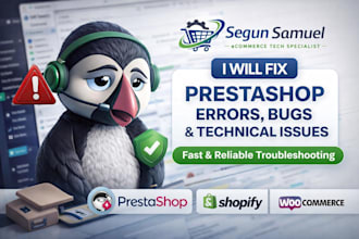 fix prestashop errors bugs and resolve prestashop issues