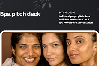 design spa pitch deck wellness investment deck spa powerpoint presentation