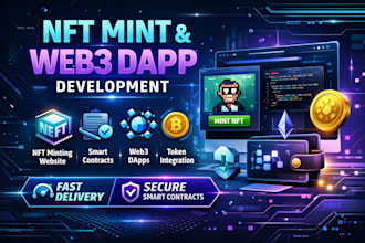 build nft minting website smart contract web3 dapp tokens