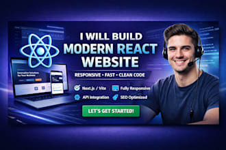 build modern react website