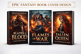 design professional book cover, ebook cover and kindle cover design