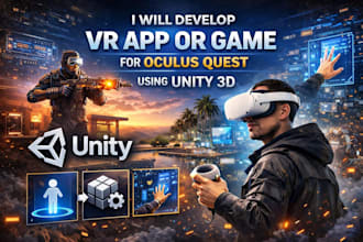 develop VR app or game in oculus quest using unity 3d