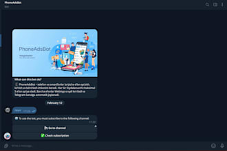 create a professional telegram bot with web app