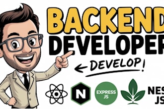 build backend solutions with node js, express js  ,nest js