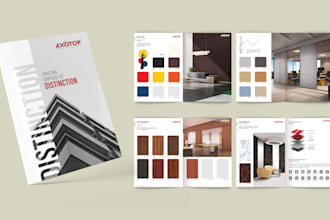do report design and trifold brochure design