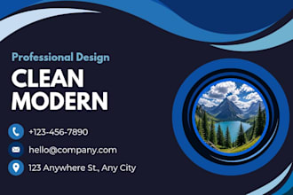 design a clean modern professional business card