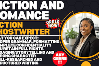 be your fiction and romance fiction ghostwriter