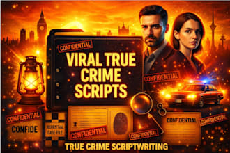 write viral true crime scripts and storytelling documentaries for youtube