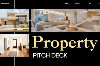design architectural brand pitch deck luxury investor pitch property pitch deck