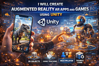 develop augmented reality ar apps and games using unity