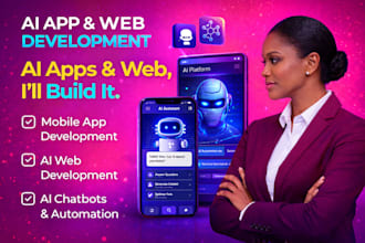 be your ai app developer for ai mobile app and al web development