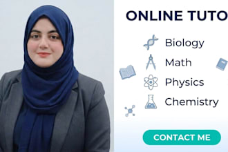 be your expert tutor for college biology and chemistry