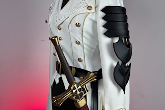 create 3d helmet, 3d armor, cosplay props, costume content for cosplay creation