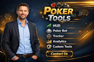 custom texas holdem poker bot, hud, tracking tool development