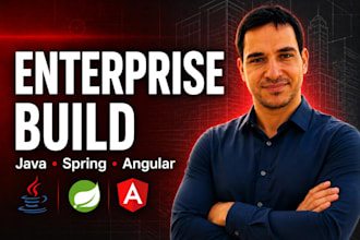 build a full stack enterprise app with java spring and angular