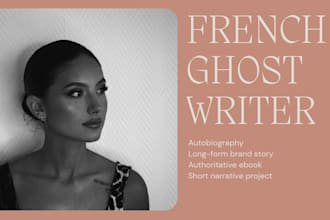 write your biography or life story in french