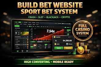 develop bet website, sport bet website, crypto bet website, bet app, sportsbook