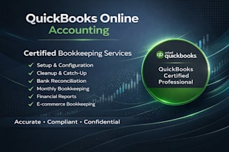 do quickbooks online bookkeeping, cleanup, and accounting