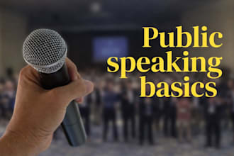 coach you in public speaking and academic presentations