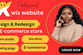 wix website design redesign wix landing page wix ecommerce website wix store