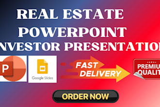 design a  realtor presentation webinar powerpoint video slideshow