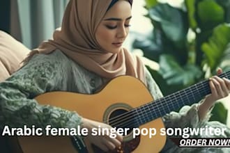 sing as a professional arabic female pop singer and ghostwrite arabic lyrics