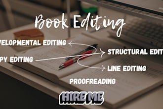 edit and proofread your book professionally to meet standard