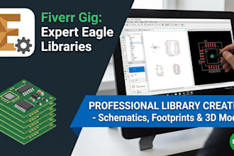 create professional autodesk eagle or fusion 360 libraries