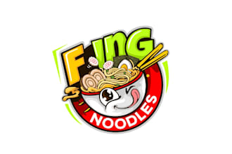 create professional and specially noodles logo design