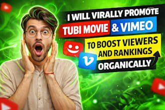 virally do tubi movie promotion, vimeo,tubi viewer to boost viewers and rankings