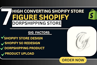 build 7 figure shopify website, store design and redesign