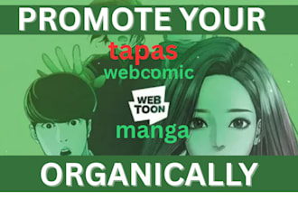 promote your webtoon, webcomic promotion,  tapas, comic, manga