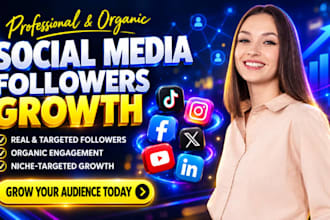 do social media marketing and promotion for organic followers growth