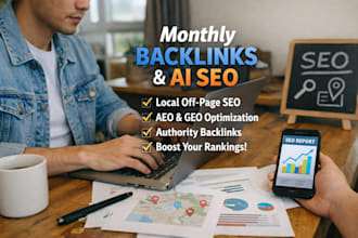 do monthly website backlinks ai search via local onpage seo aeo geo optimization