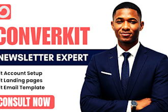 setup convertkit newsletter kit landing page convertkit email sequence expert