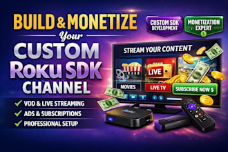 build and publish a custom roku sdk channel with monetization setup