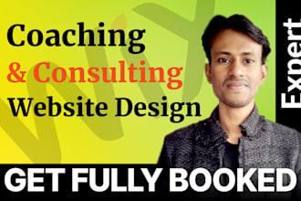 build coaching or consulting website using wix, squarespace or webflow