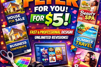 design any flyer for 5usd
