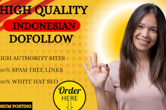 rank your thailand korea singapore indonesia with high da SEO backlinks