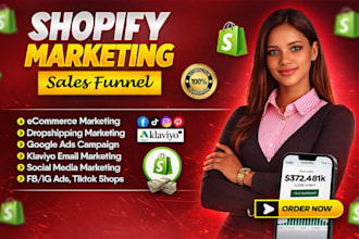 boost shopify sales klaviyo email marketing facebook tiktok ig ads SEO expert