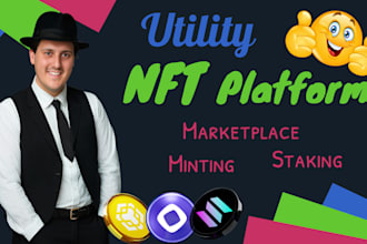 build utility nft marketplace, minting staking on monad solana bsc